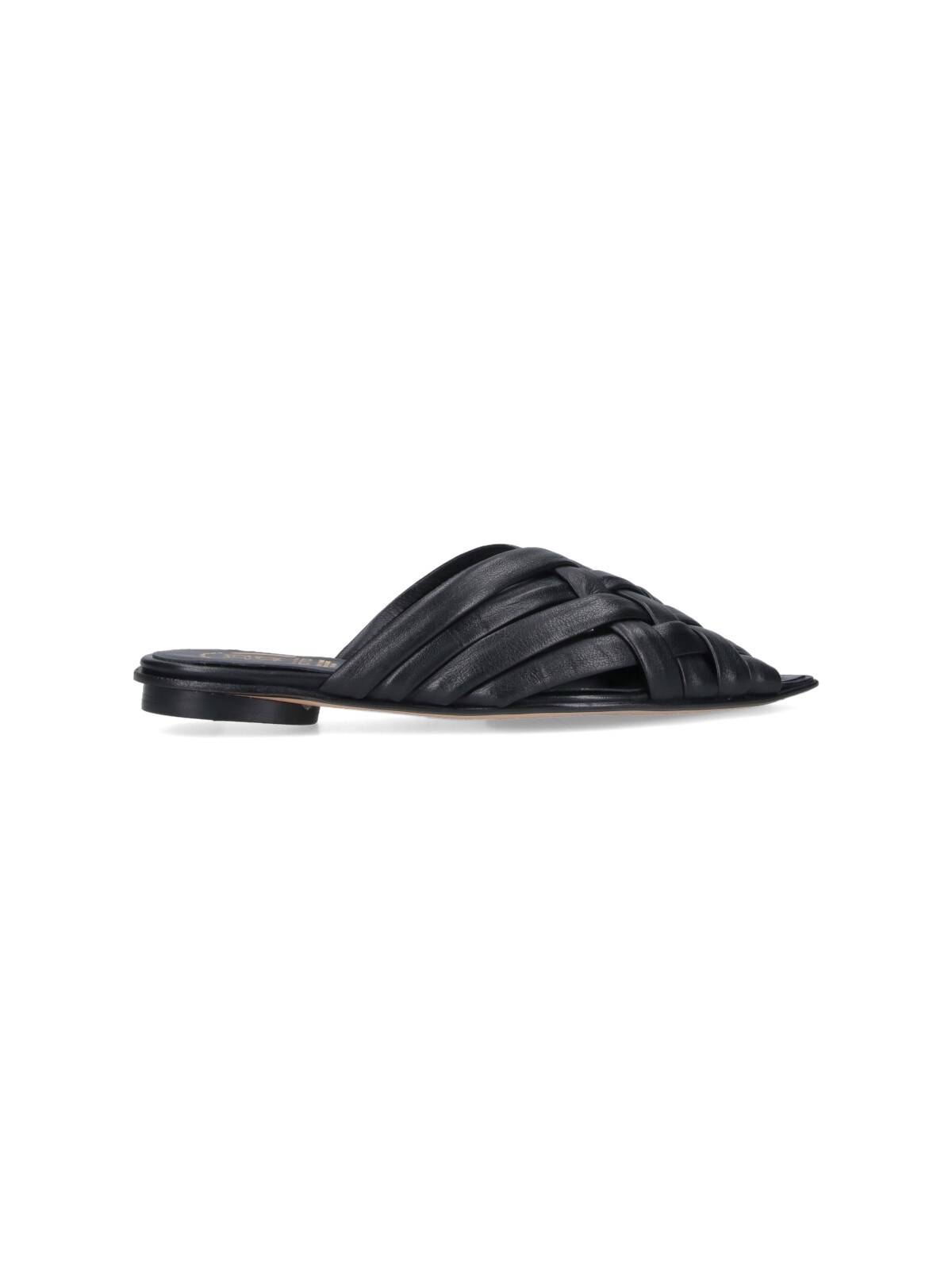 Alexander Hotto Woven Sandals - Black In Black