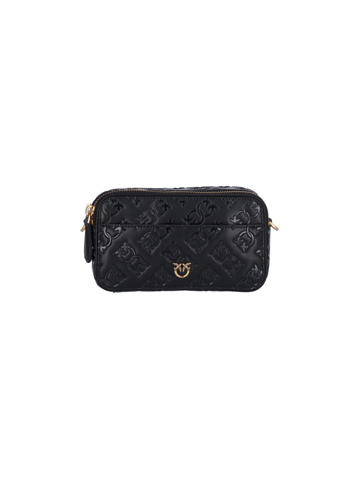 Pinko Womens Logo Shoulder Bag - Black