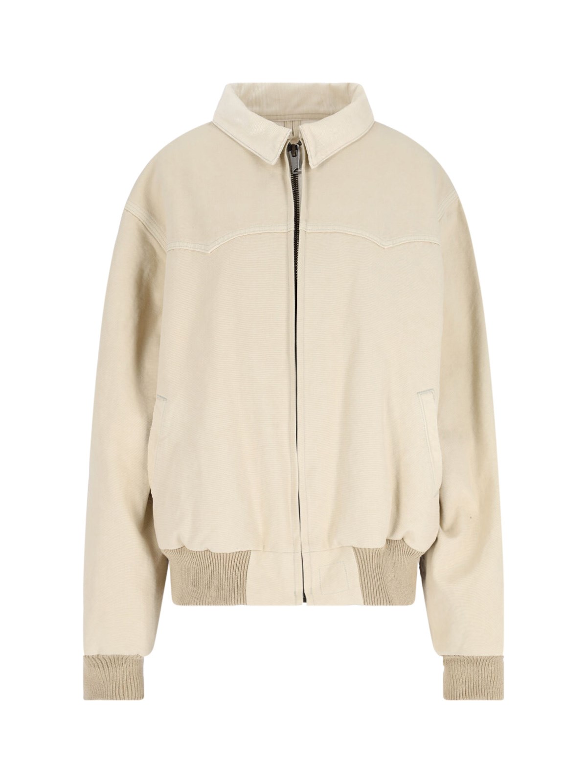 Maison Margiela Casual Jacket With Ribbed Cuffs And Hem