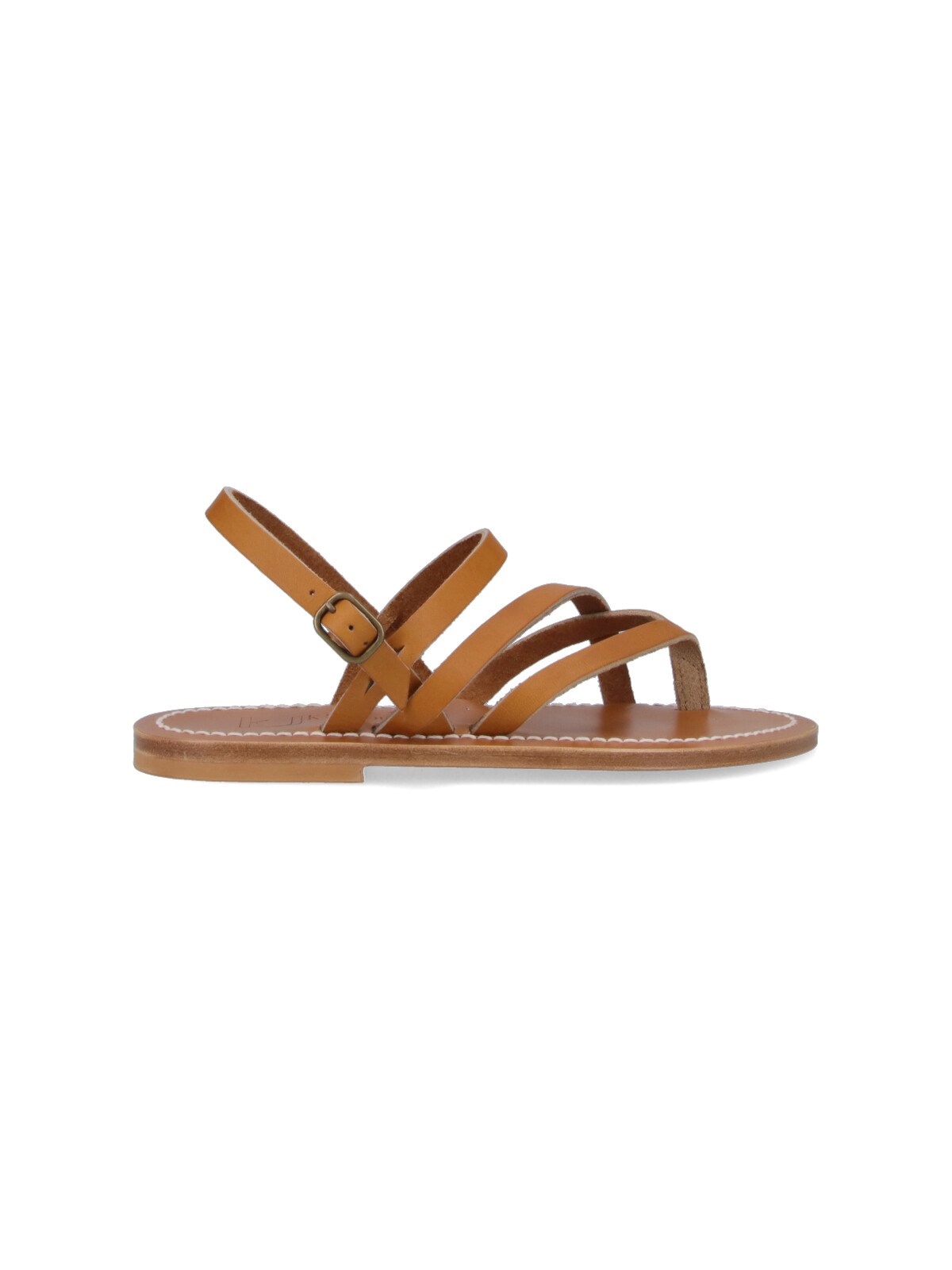 Kjacques Nemesis Strappy Flat Sandals In Brown