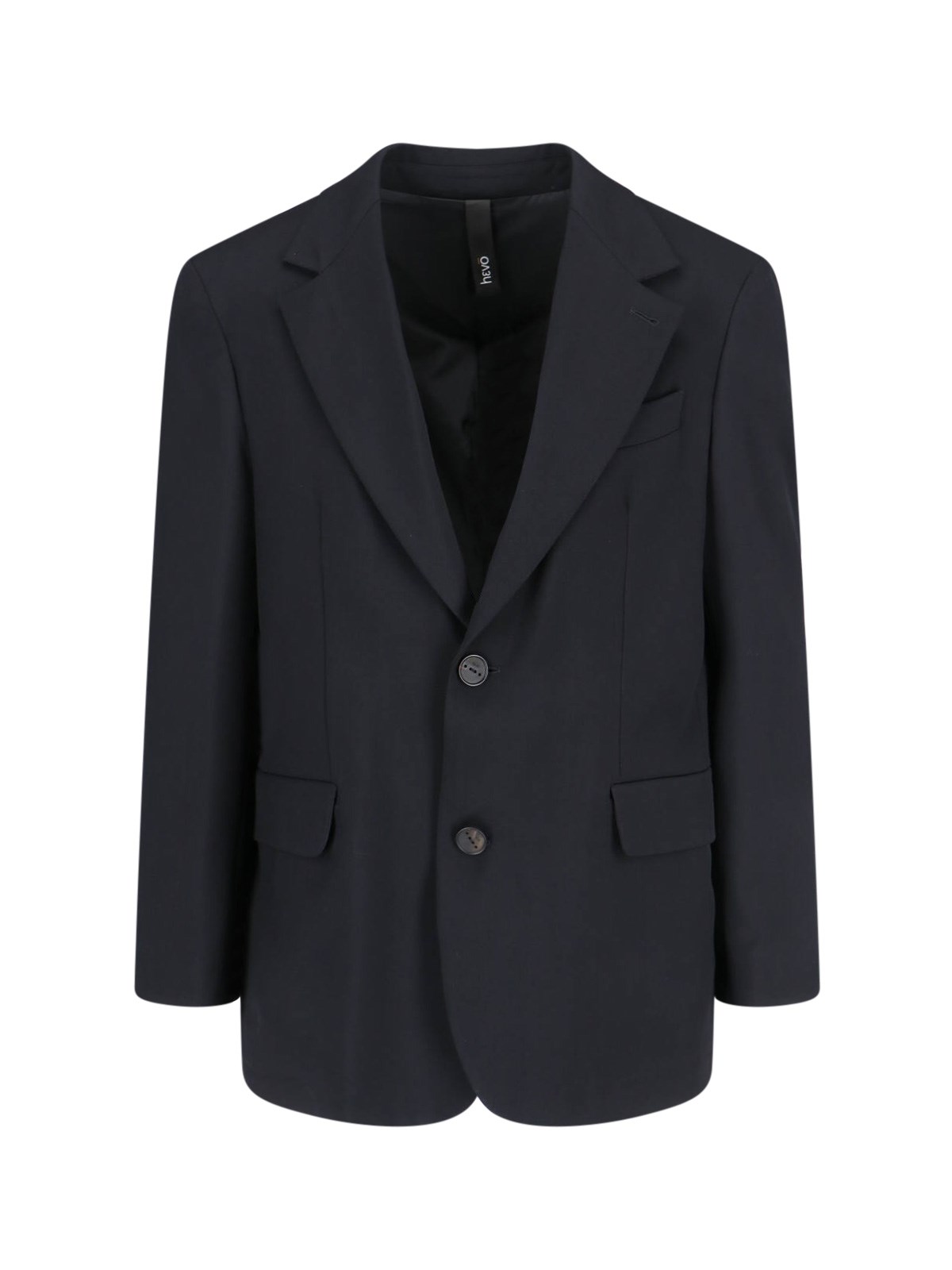 Hevo 'molfetta' Single-breasted Jacket In Black  