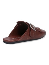 【関税込み】prada SHUFFLE' SABOTS Sabot in pelle Shuffle con fibbia Nero | PRADA