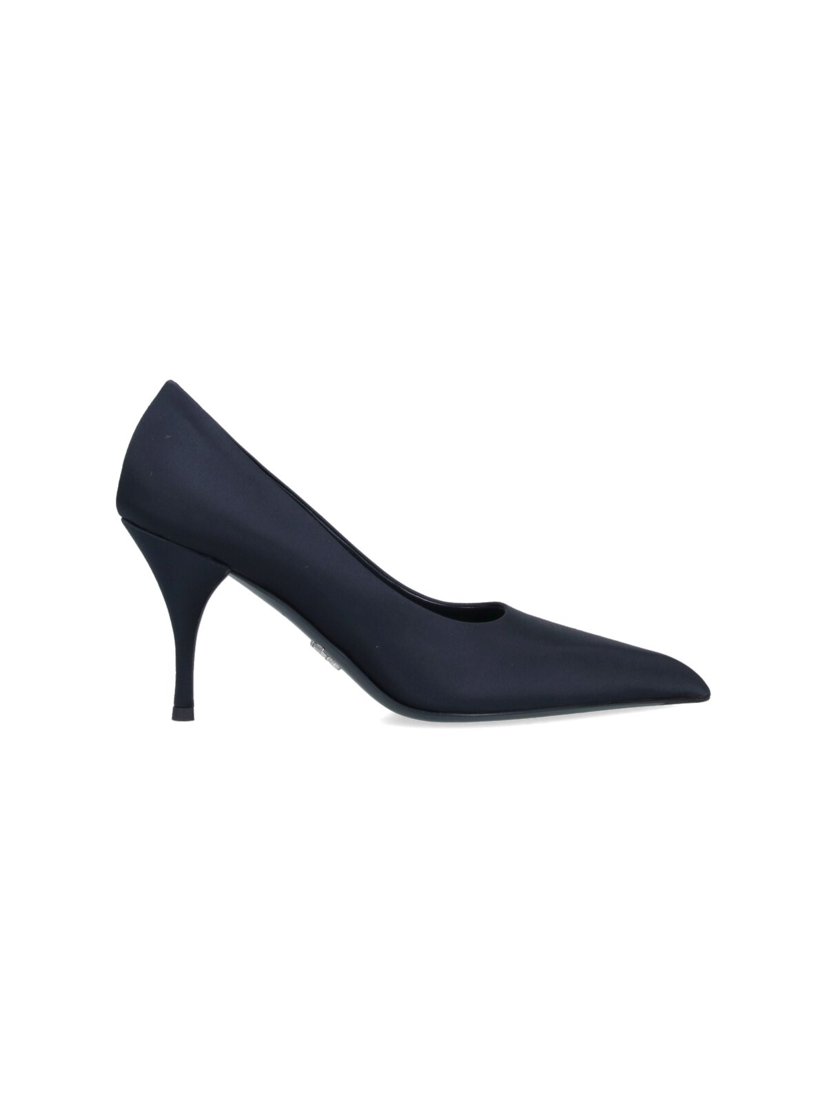 Prada Silk Satin Pumps In Blue