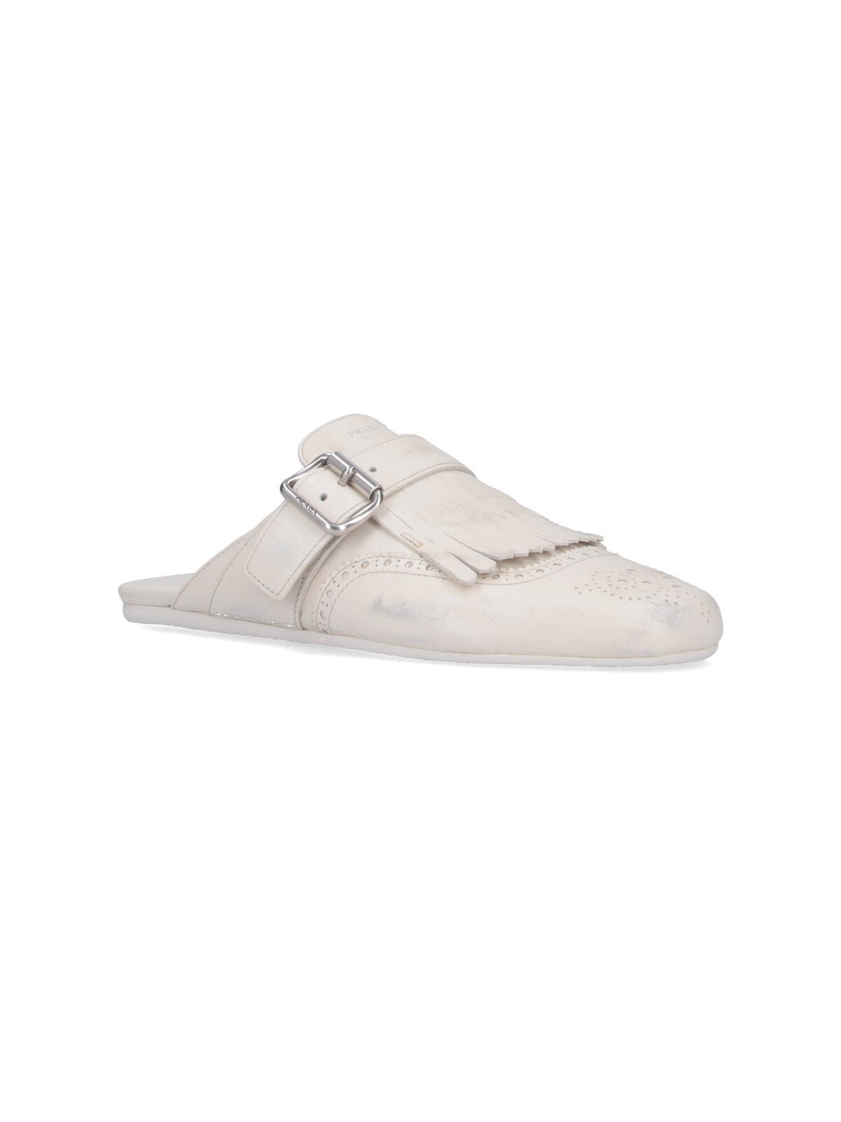 【関税込み】prada SHUFFLE' SABOTS 楽天 Shuffle Sabot leather Black Prada with TheDoubleF