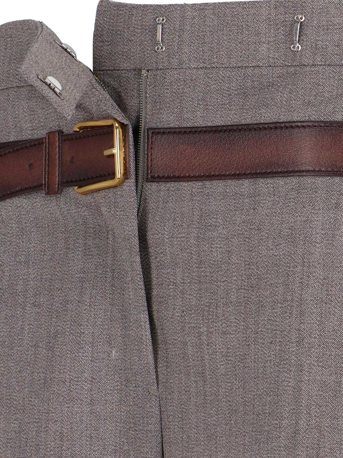 Prada Trompe-l'œil belted pants available on SUGAR - 181442