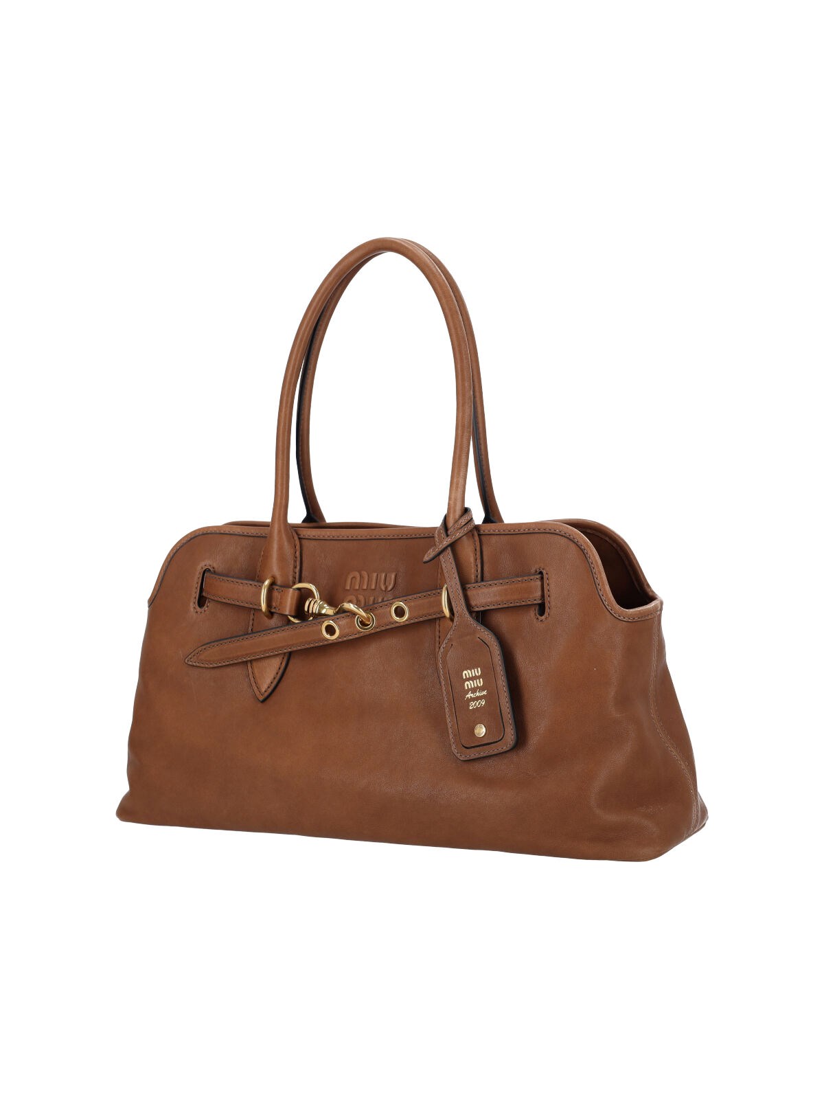 ショルダーバッグ・ポシェット Miu Miu Aventure Leather Shoulder Bag Miu Miu Aventure Shoulder Bag | Black | FARFETCH