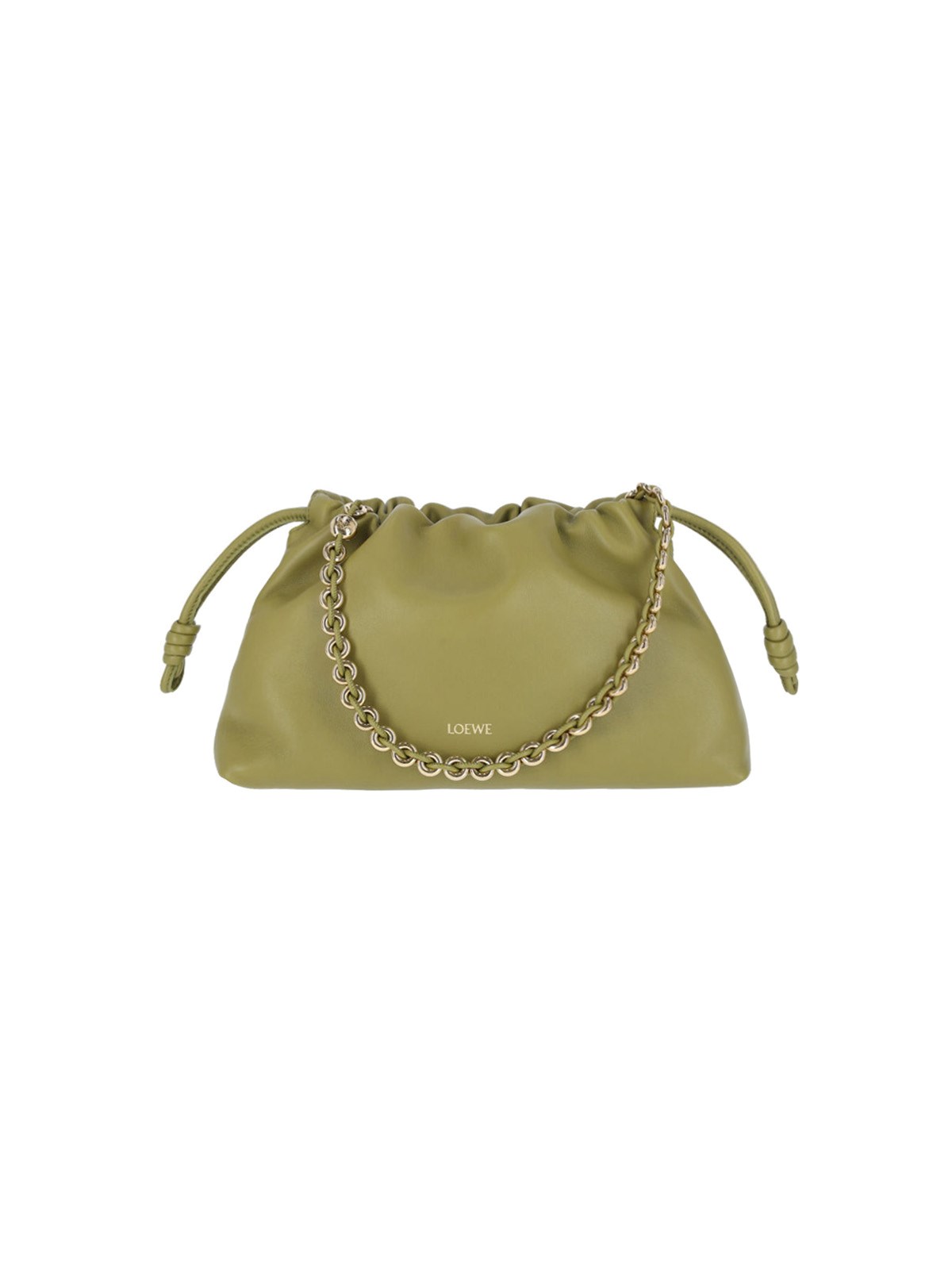 Loewe Medium Handbag "flamenco Purse" In Green