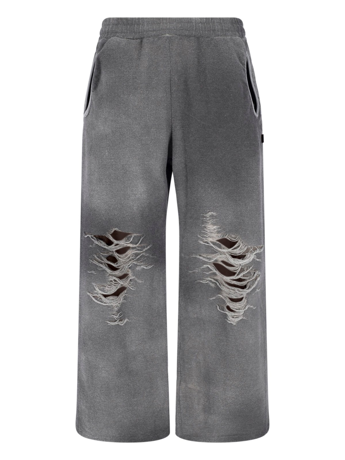 Diesel Grey Stretch Cotton Blend P-percy Joggers In Black  
