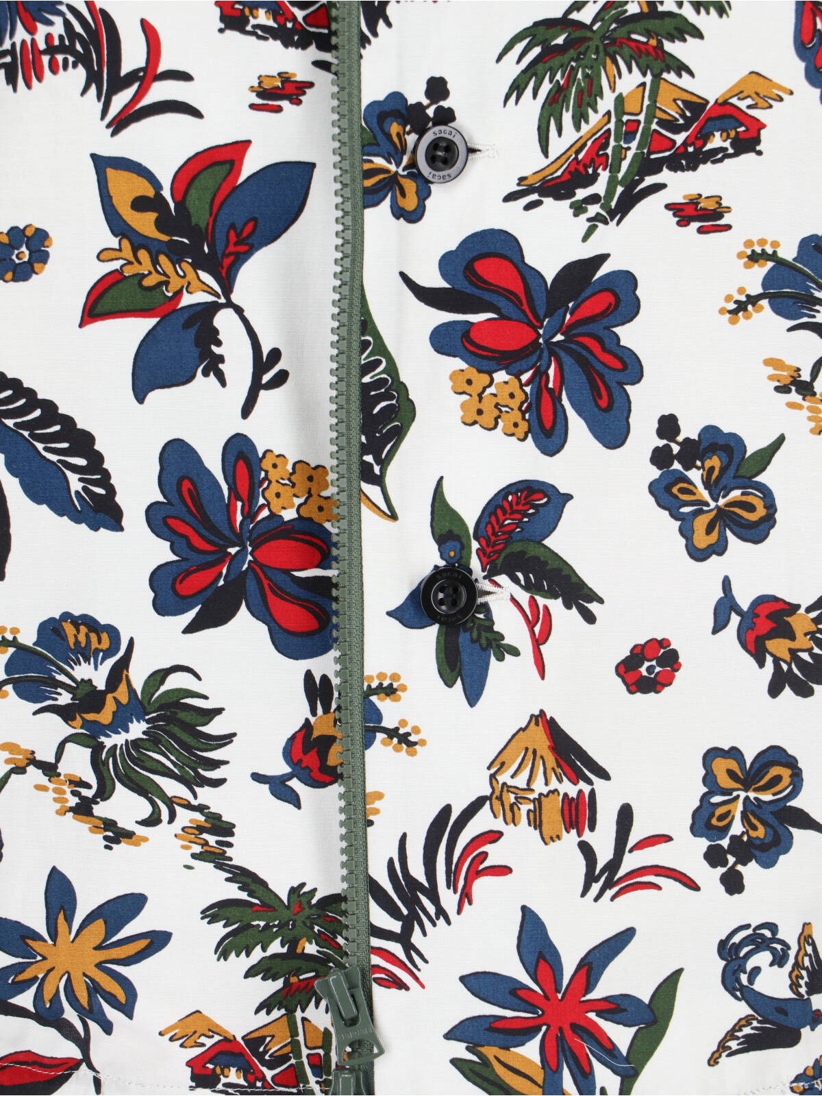 Sacai 'car race and tropical print' shirt available on SUGAR - 181661