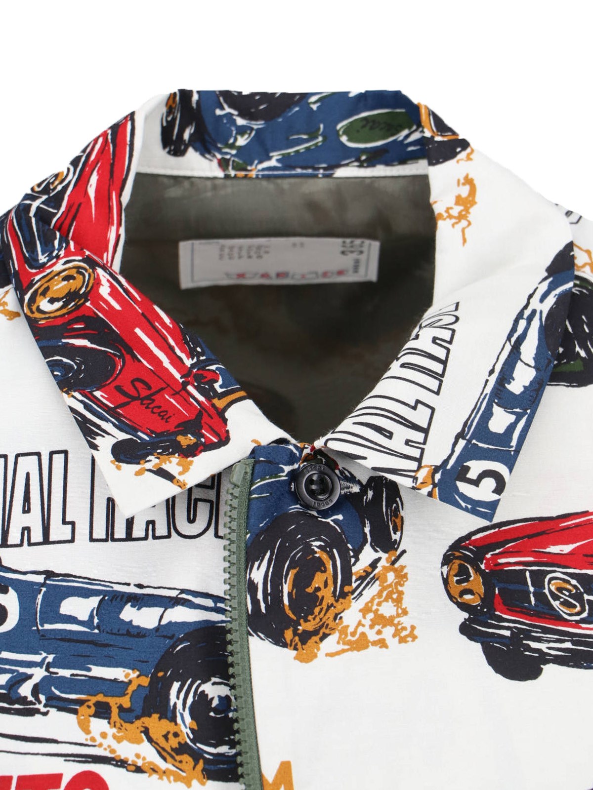 トップス sacai Car Race / Tropical Print Shirt Car Race Tropical Print Shirt - Black/Tropical – Feature
