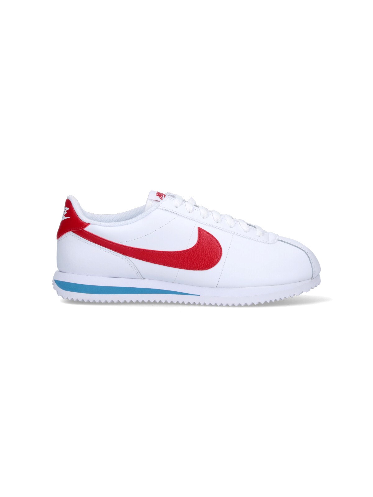 Nike Cortez Sneakers In White And Red In White