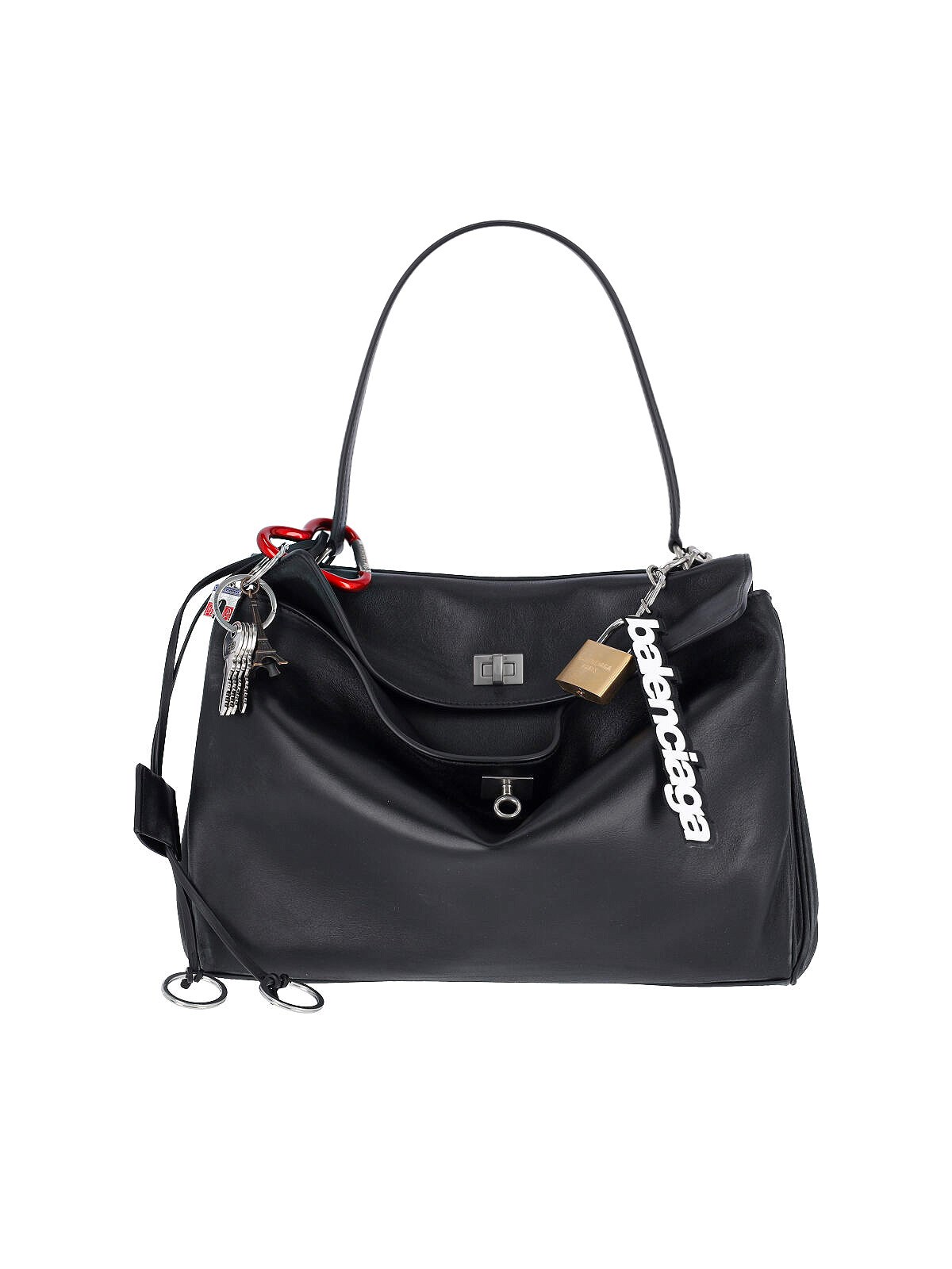 Balenciaga Medium Bag With 'rodeo' Charm In Black
