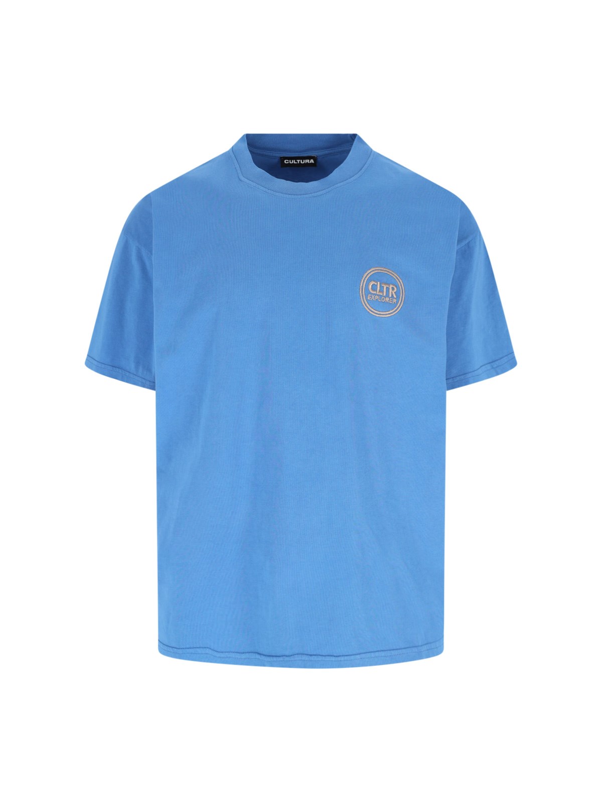 Cultura Logo T-shirt In Blue