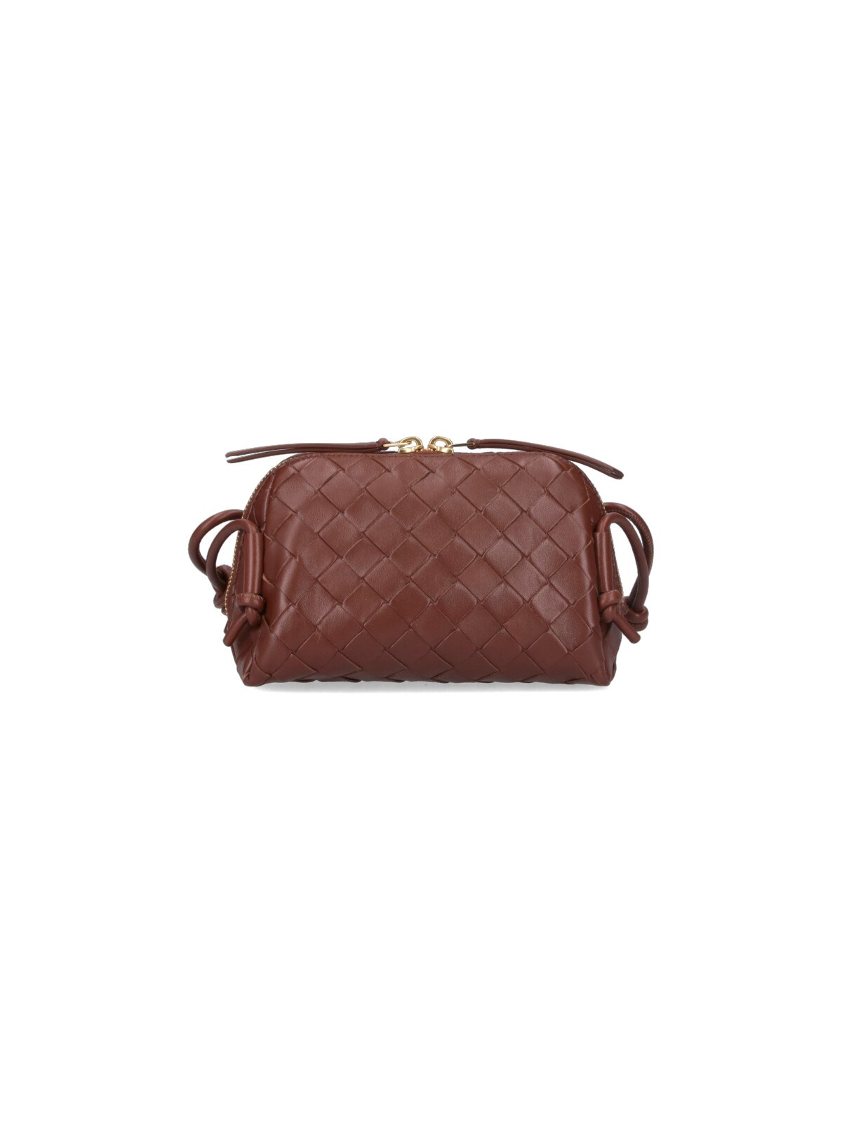 Bottega Veneta "concert" Clutch In Brown