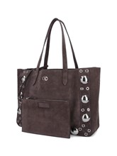 トートバッグ Valentino Garavani `Nellcote` Medium Tote Valentino Garavani Nellcote Medium Tote Bag in Teak Brown | FWRD
