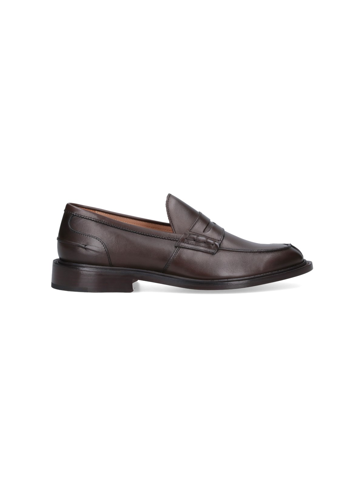 Tricker's James Leather Penny Loafers In Black