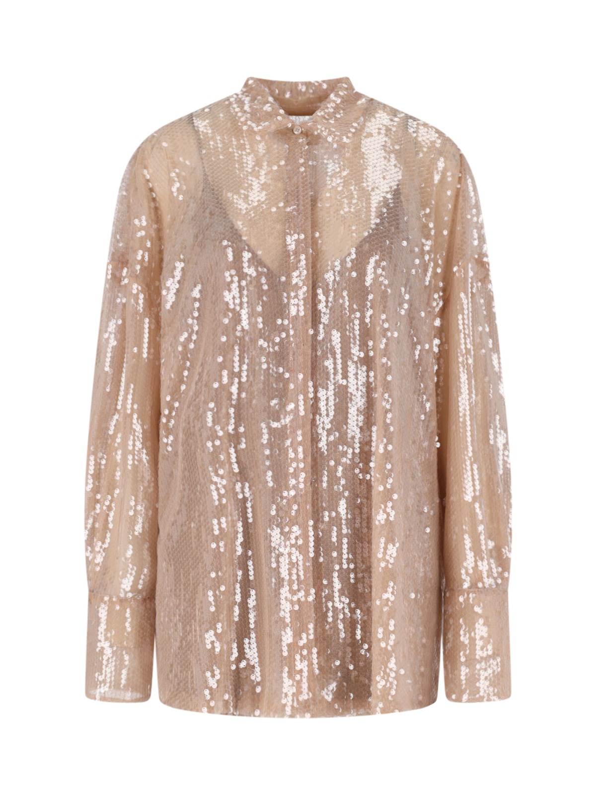 Giuseppe Di Morabito Shirt With Sequins In Beige