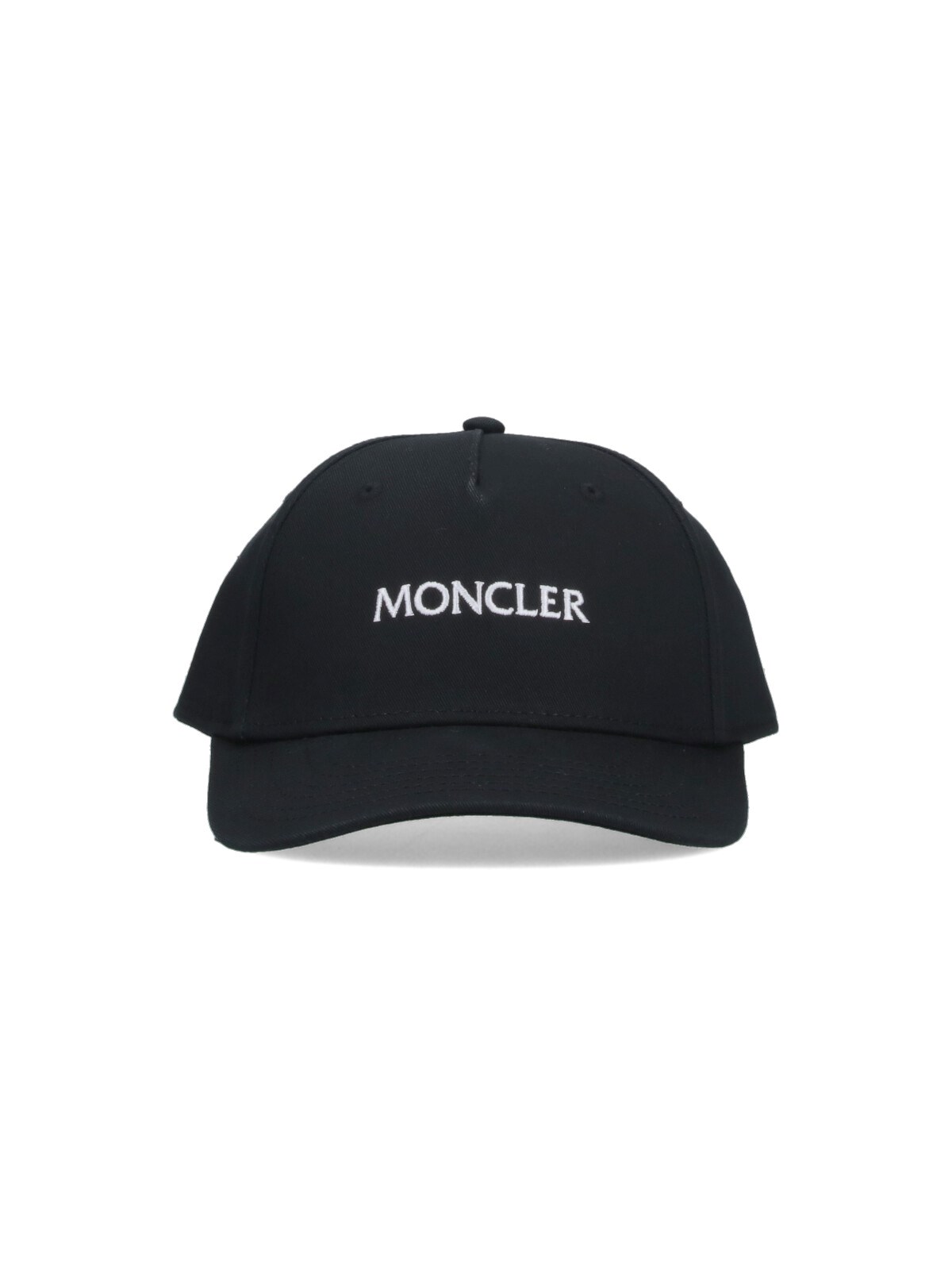 Moncler Logo Baseball Cap In Black