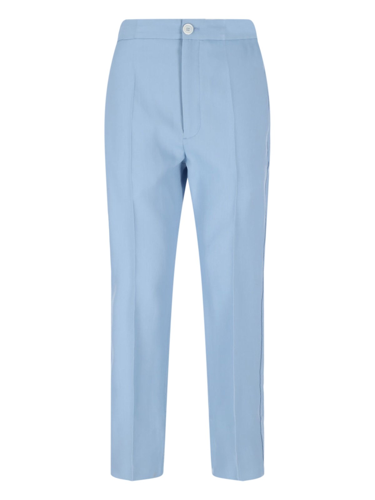 Setchu Button-fastening Pocket Trousers In Light Blue