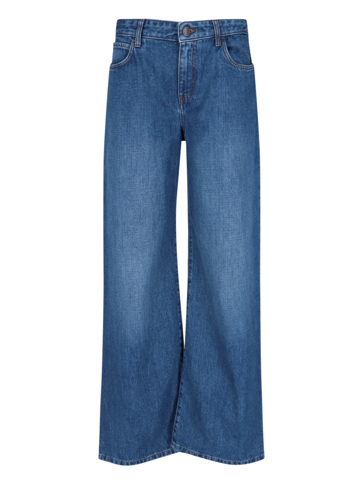 The Row "eglitta" Wide Jeans In Blue