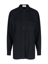 The row 'nesson' linen denim shirt available on SUGAR - 183130