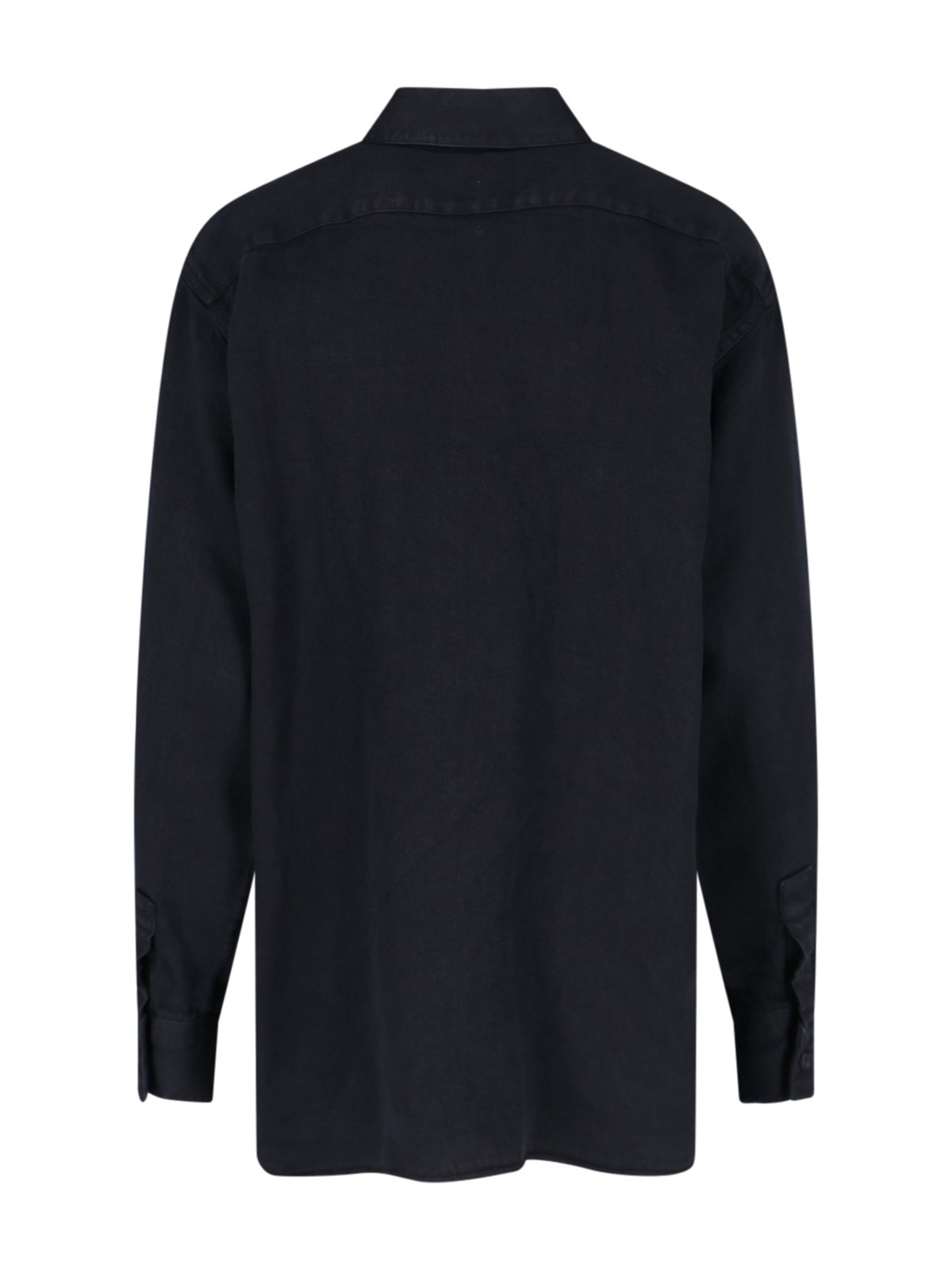 The row 'nesson' linen denim shirt available on SUGAR - 183130