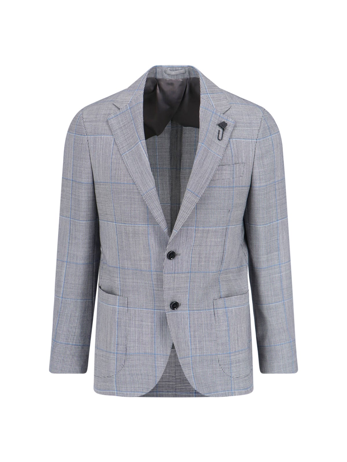 Lardini Single-breasted Blazer In Gray
