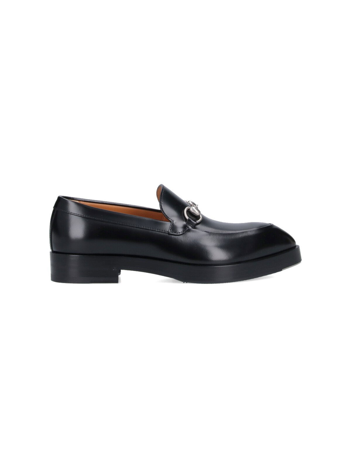 Gucci Horsebit-deatil Leather Loafers In Black