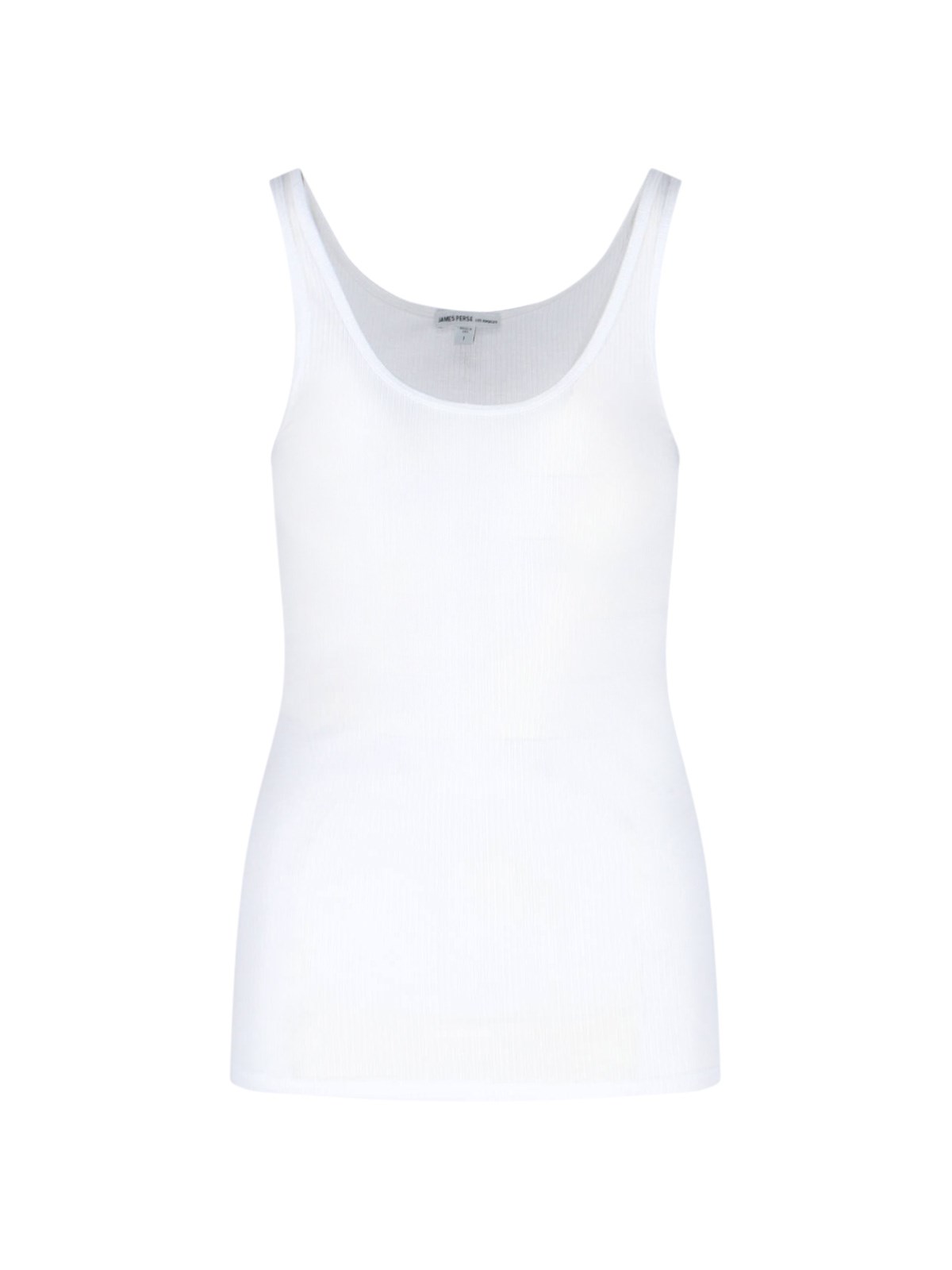 James Perse The Daily Ribbed Stretch-cotton Tank In White