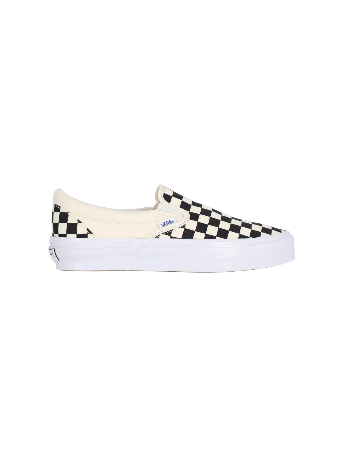 Vans Slip-on Reissue 98 Checkerboard Shoes In Black