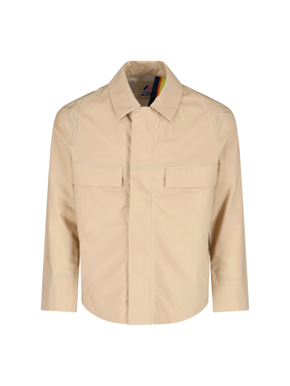 K-way Orion' Zip Jacket - Beige In Beige
