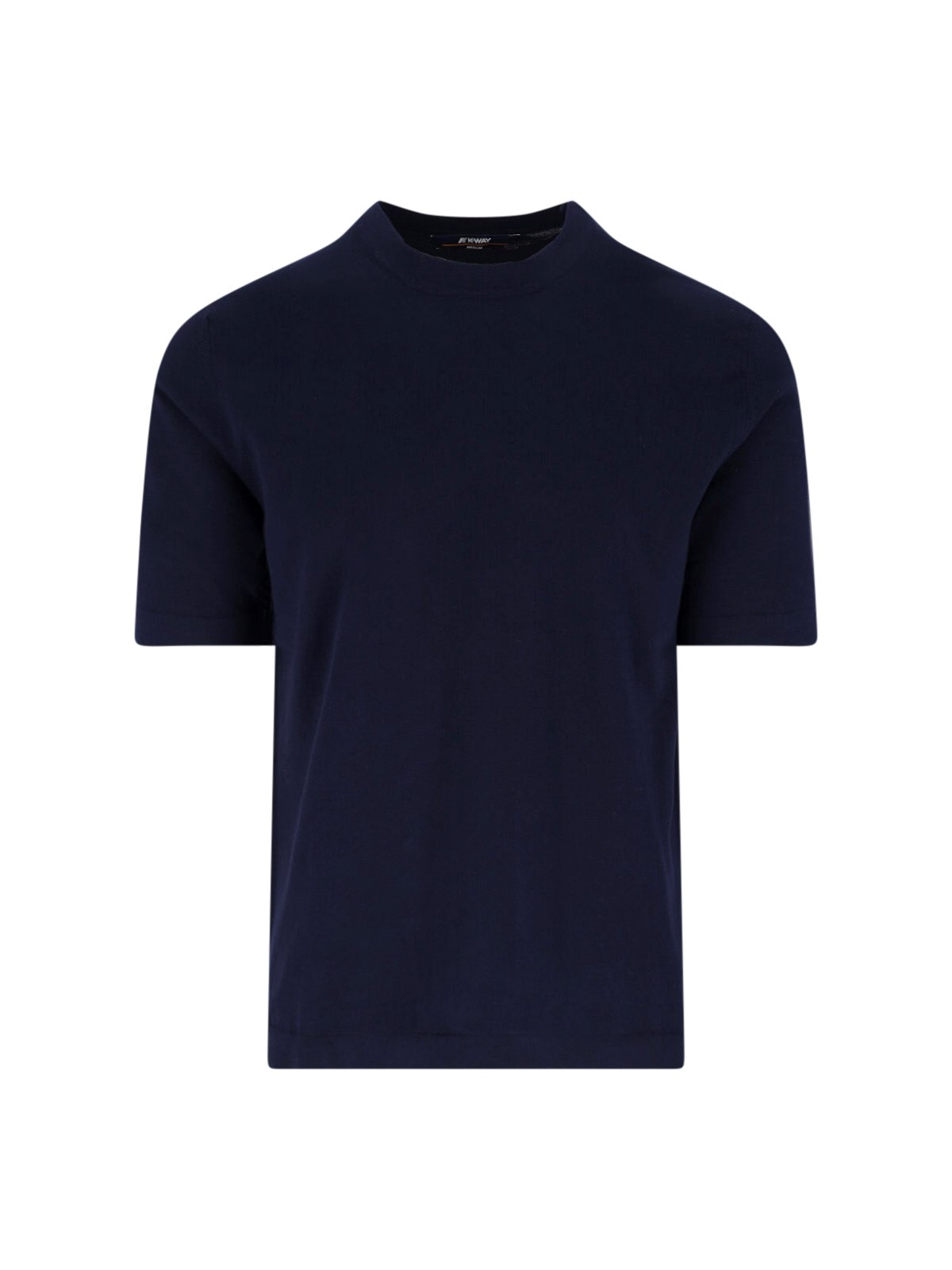 K-way Neckline Crew Short Sleeves In Blue