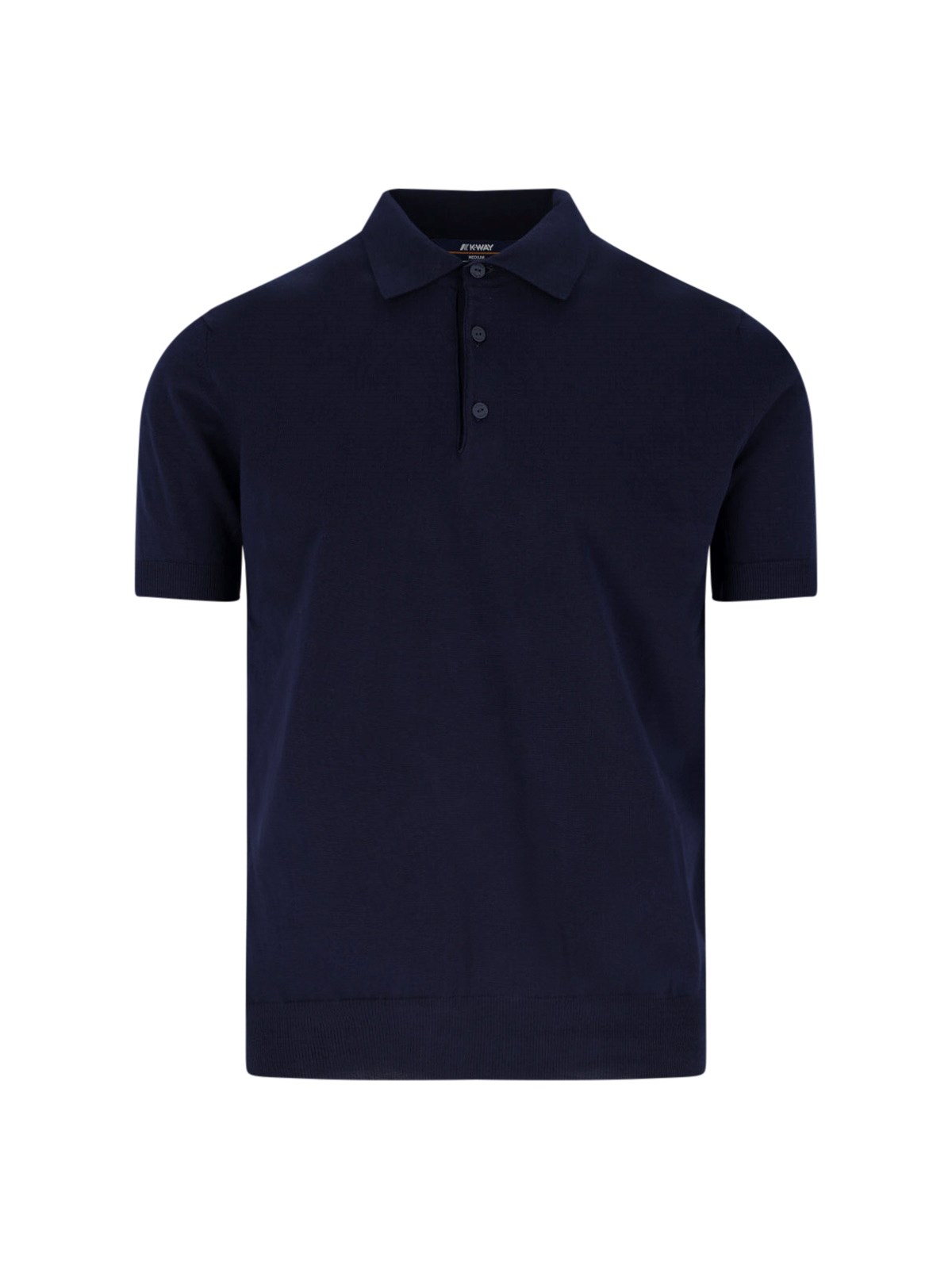 K-way K Way Pleyne Blue Cotton Polo Shirt In Blue