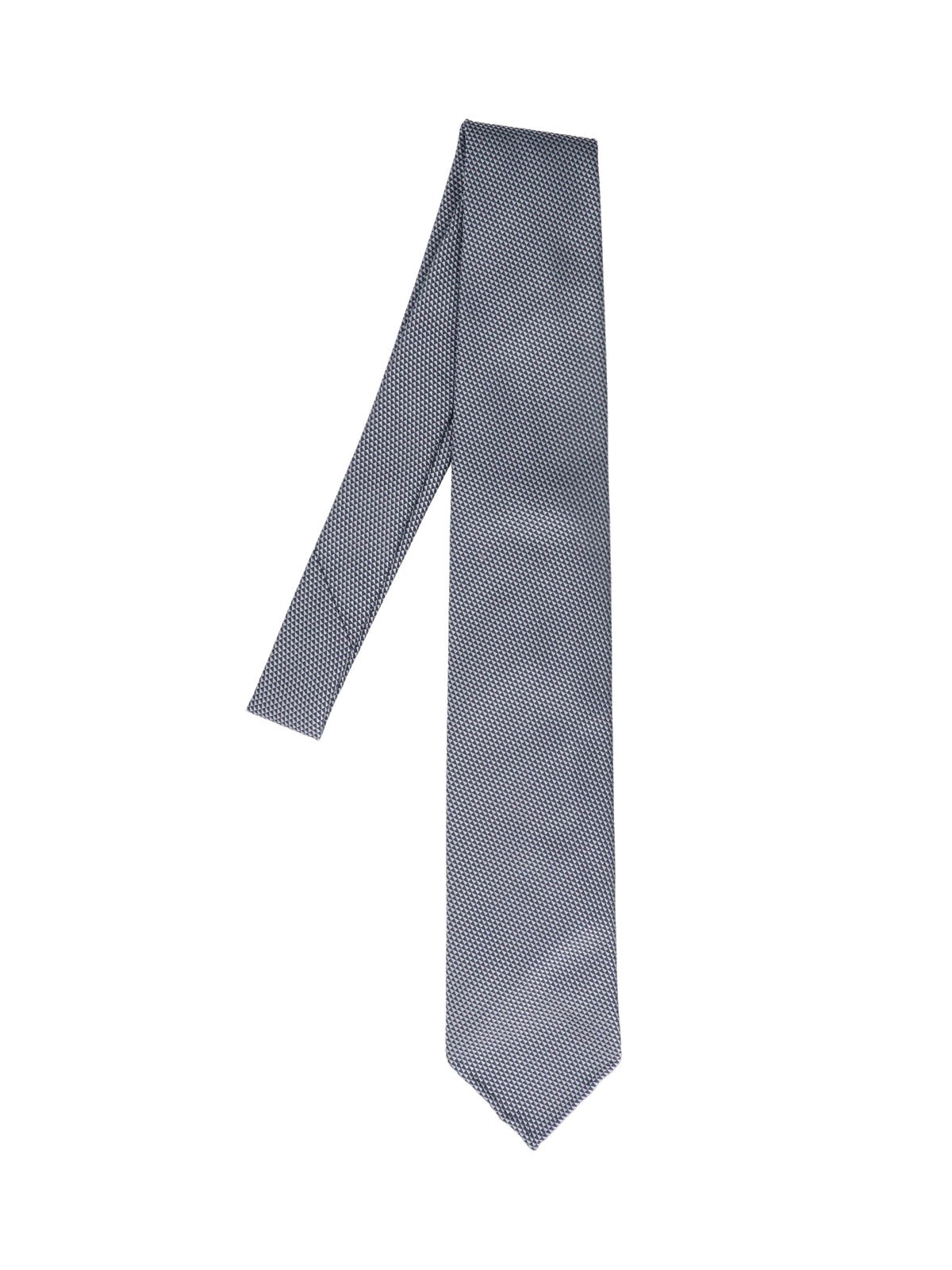 Cesare Attolini Silk Tie In Blue