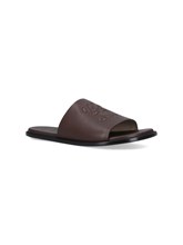 サンダル Loewe Paula'S Ibiza Loewe Anagram Flex Slide Sandals In Smoo Paula's Ibiza Flex Anagram leather slides in black - Loewe