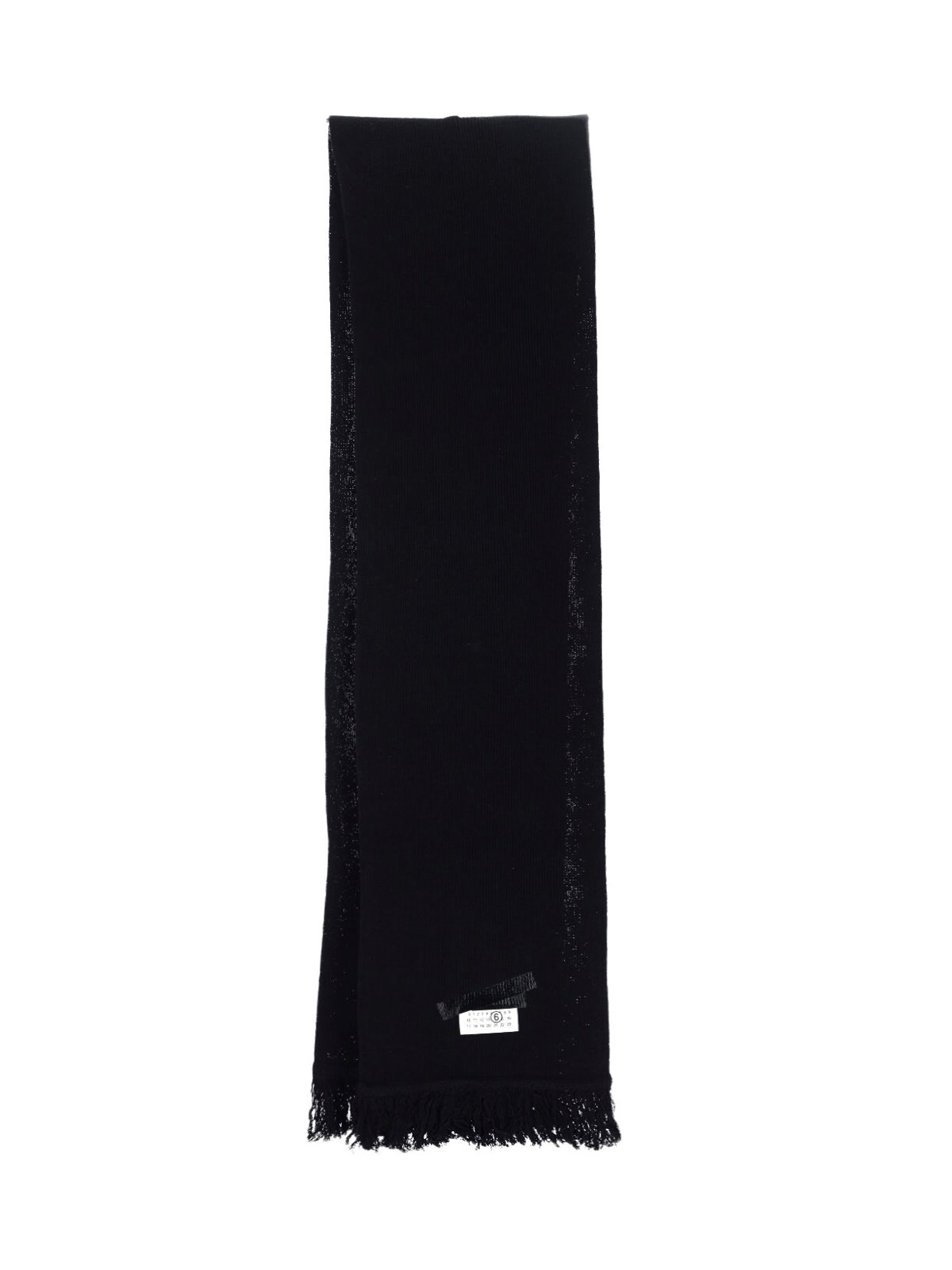 Mm6 Maison Margiela Numeric Scarf In Black