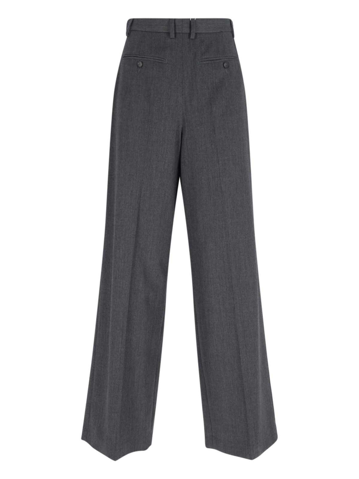 Mm6 Maison Margiela Mm6 By Maison Margiela High-waisted Tailored Pants With Wide Leg In Gray