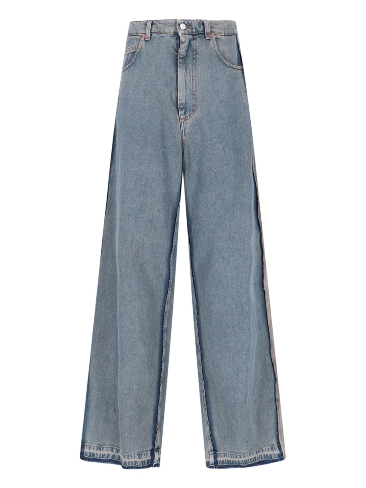 Mm6 Maison Margiela Wide Jeans In Blue