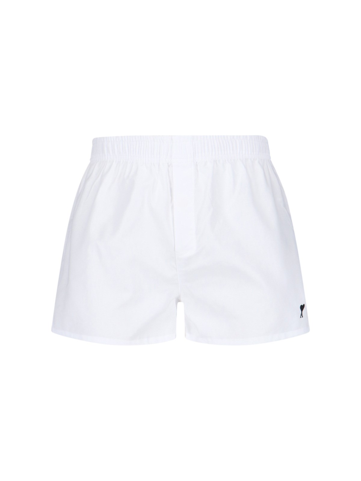 Ami Alexandre Mattiussi Logo Shorts In White