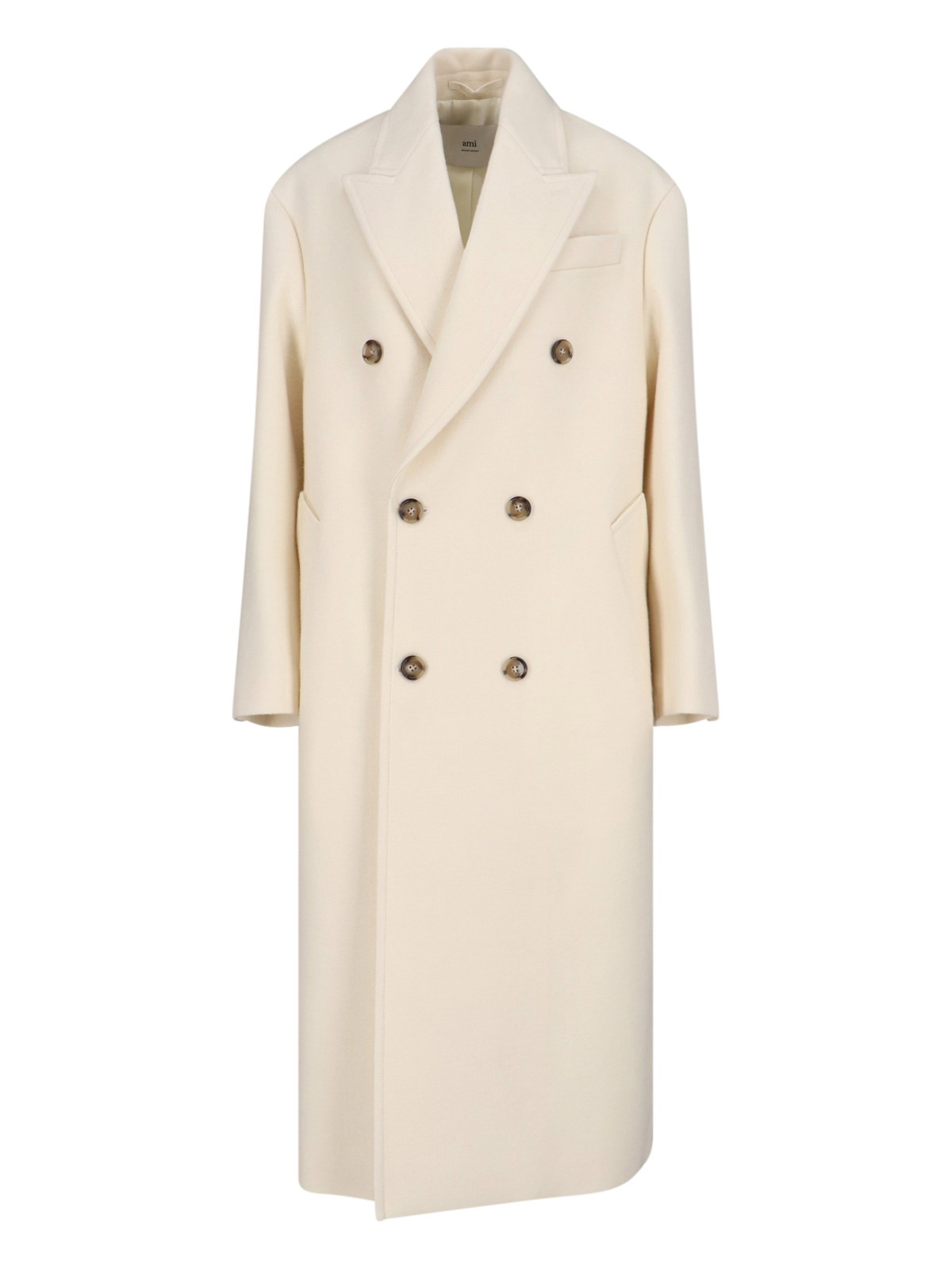 Ami Alexandre Mattiussi Double-breasted Coat In White