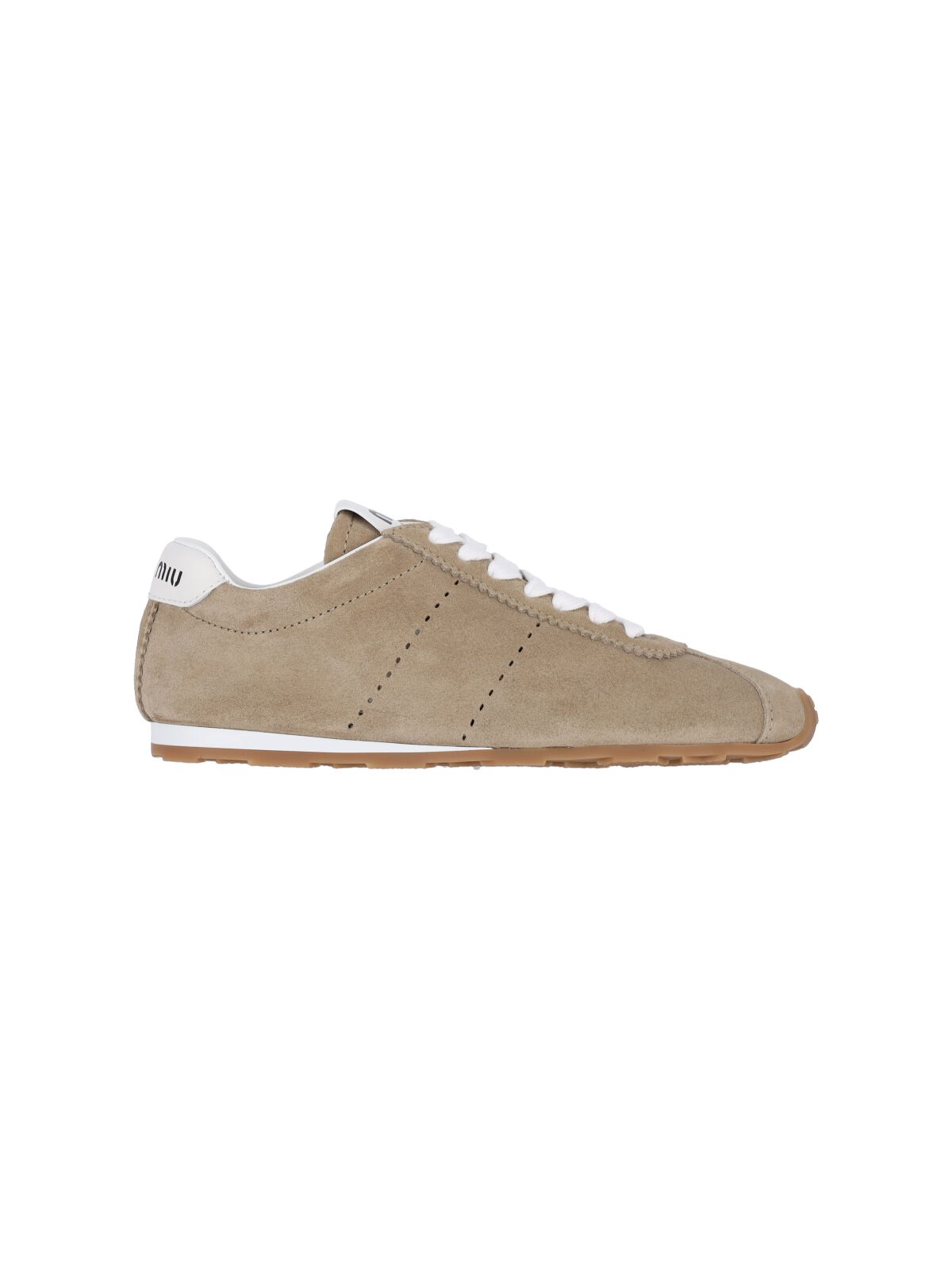 Miu Miu Suede Bicolor Retro Trainer Sneakers