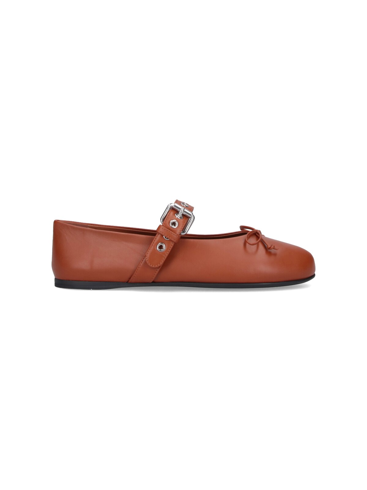 Miu Miu Strap Detail Ballet Flats