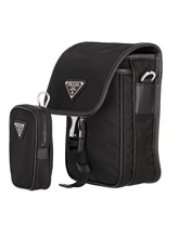 バッグ PRADA LEATHER NYLON ONE SHOULDER BAG Black Nylon One Shoulder Bag by PRADA | eBay