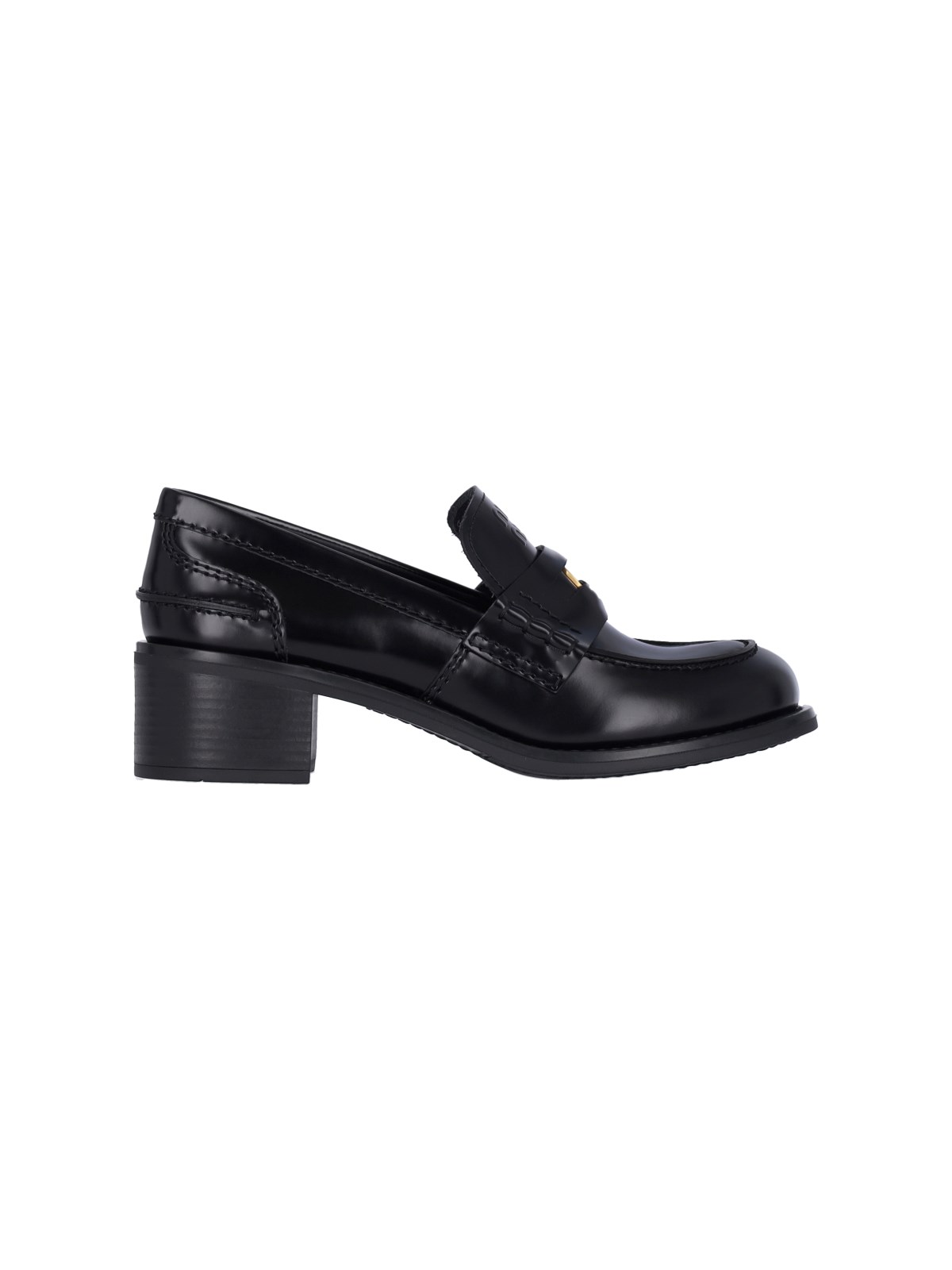 Miu Miu 'penny Loafers' Loafers In Black