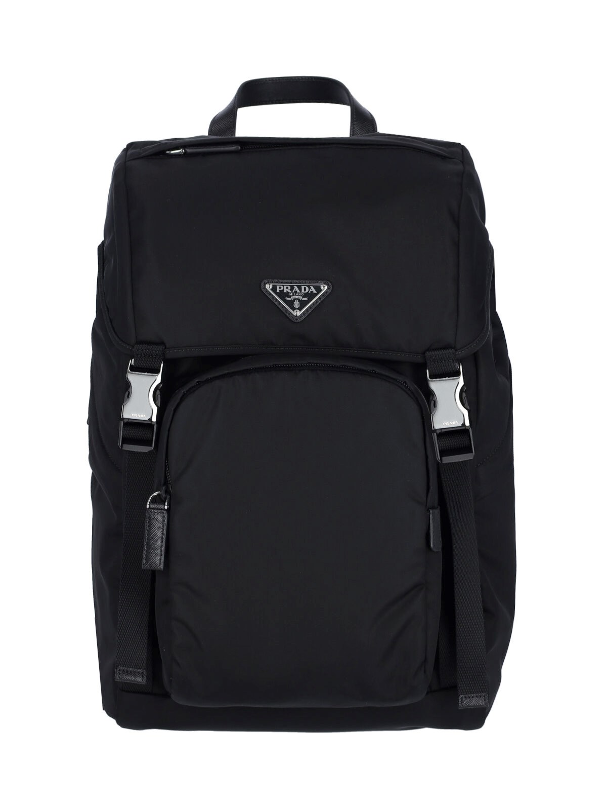 Prada Re-nylon Backpack In Black  