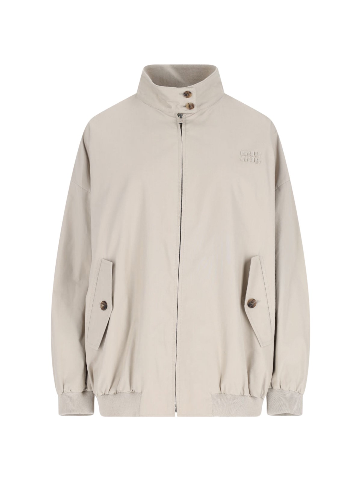 Miu Miu Panama Cotton Blouson Jacket