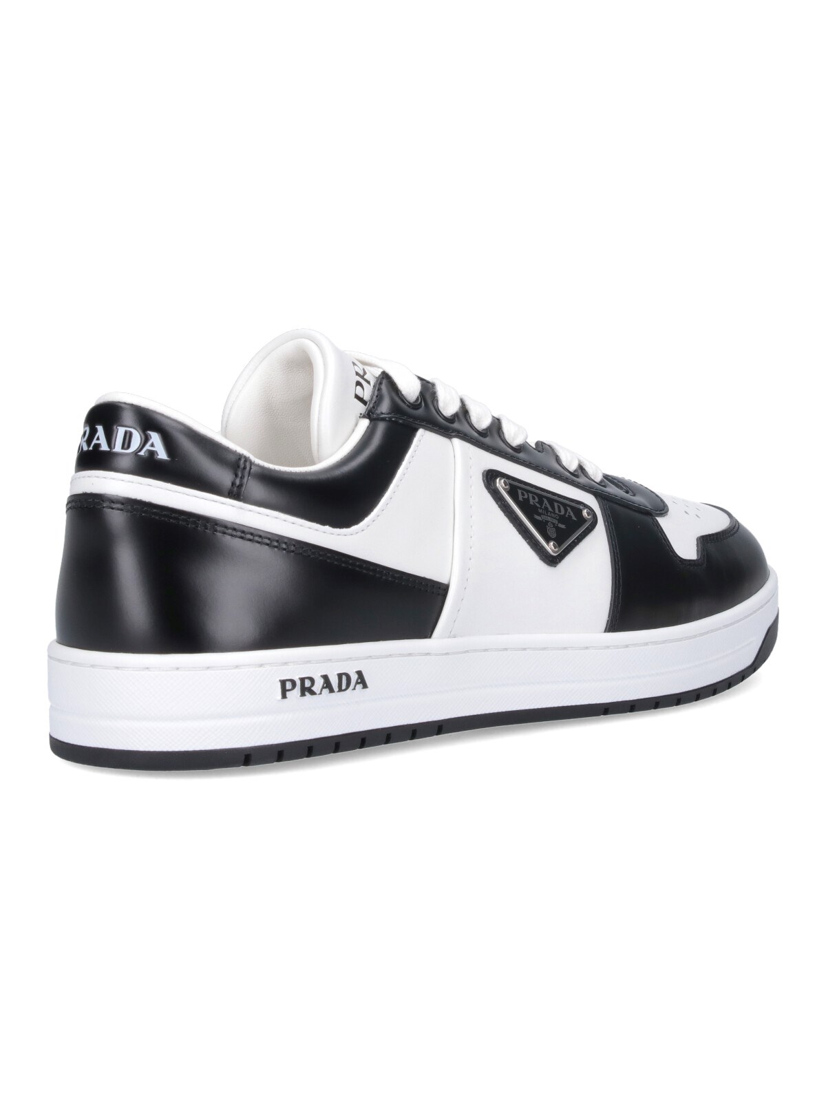 スニーカー [PRADA] DOWNTOWN SNEAKERS Prada Downtown Leather Low-Top Sneakers | Neiman Marcus