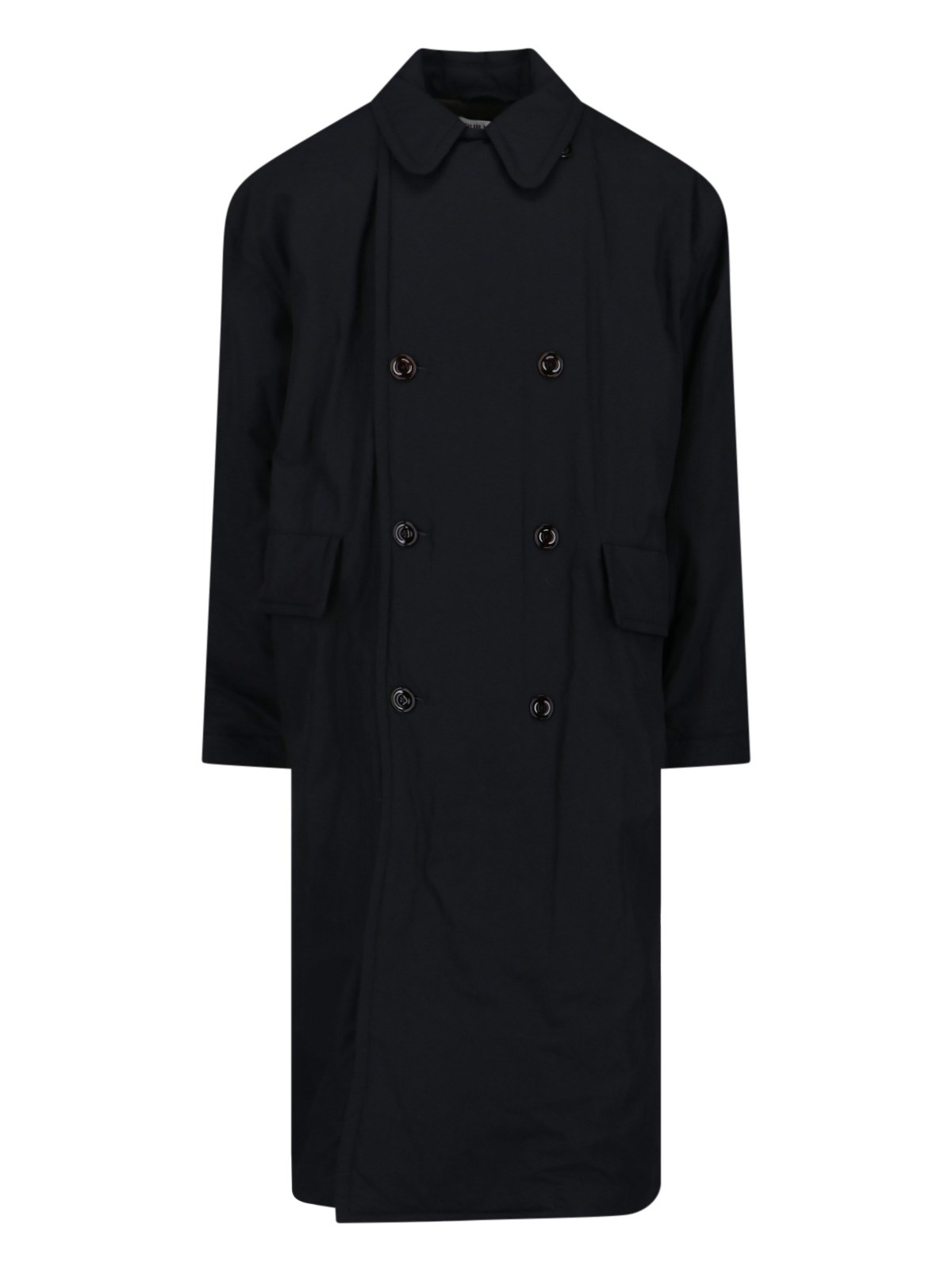 Our Legacy Duvet Trench Coat In Black