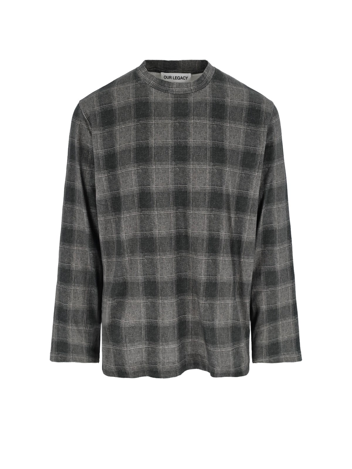 Our Legacy Oakland Check T-shirt In Gray