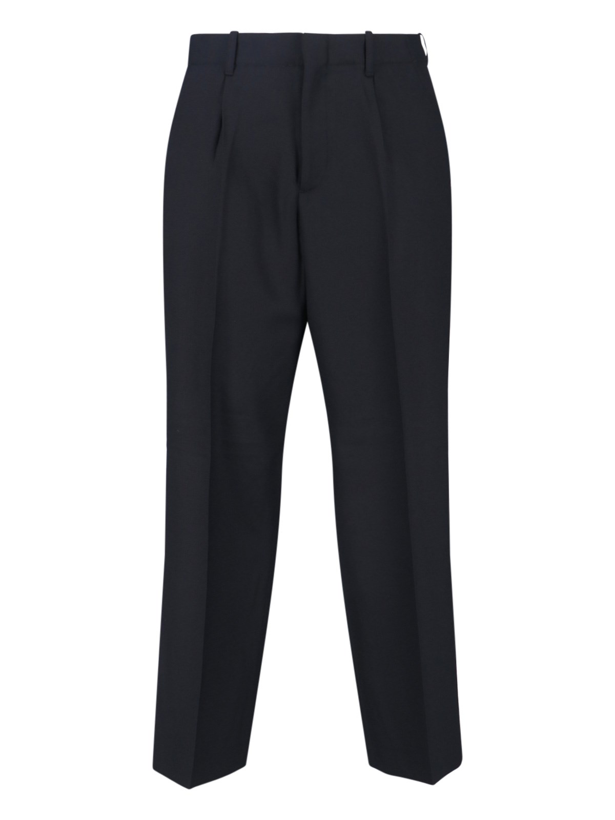 Our Legacy Tailored Black Trousers With Pleated Front And Minimalist Design In Black